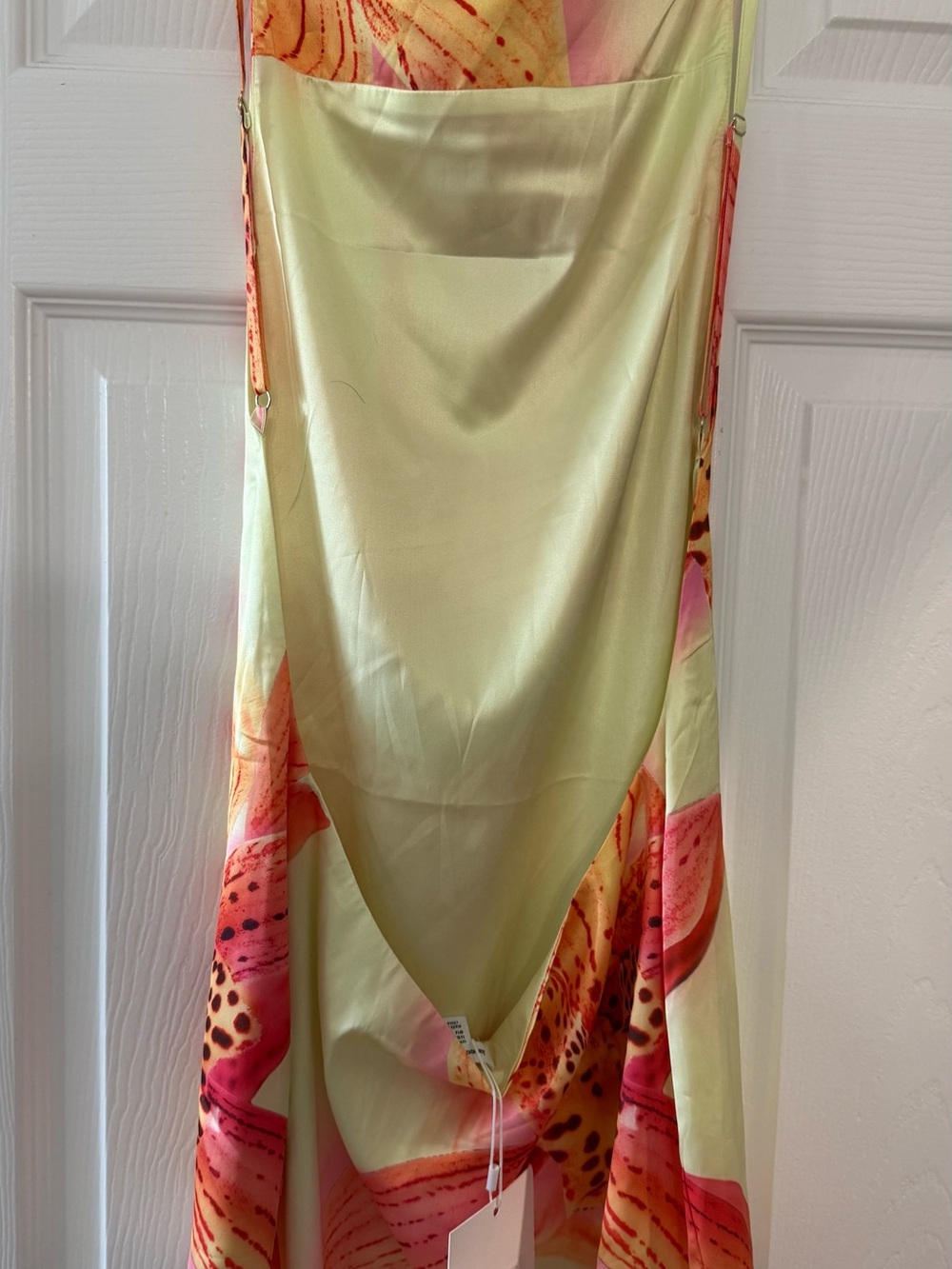 Jaded London Yellow, Pink & Orange Floral Backless Dress - Picture 4 of 5